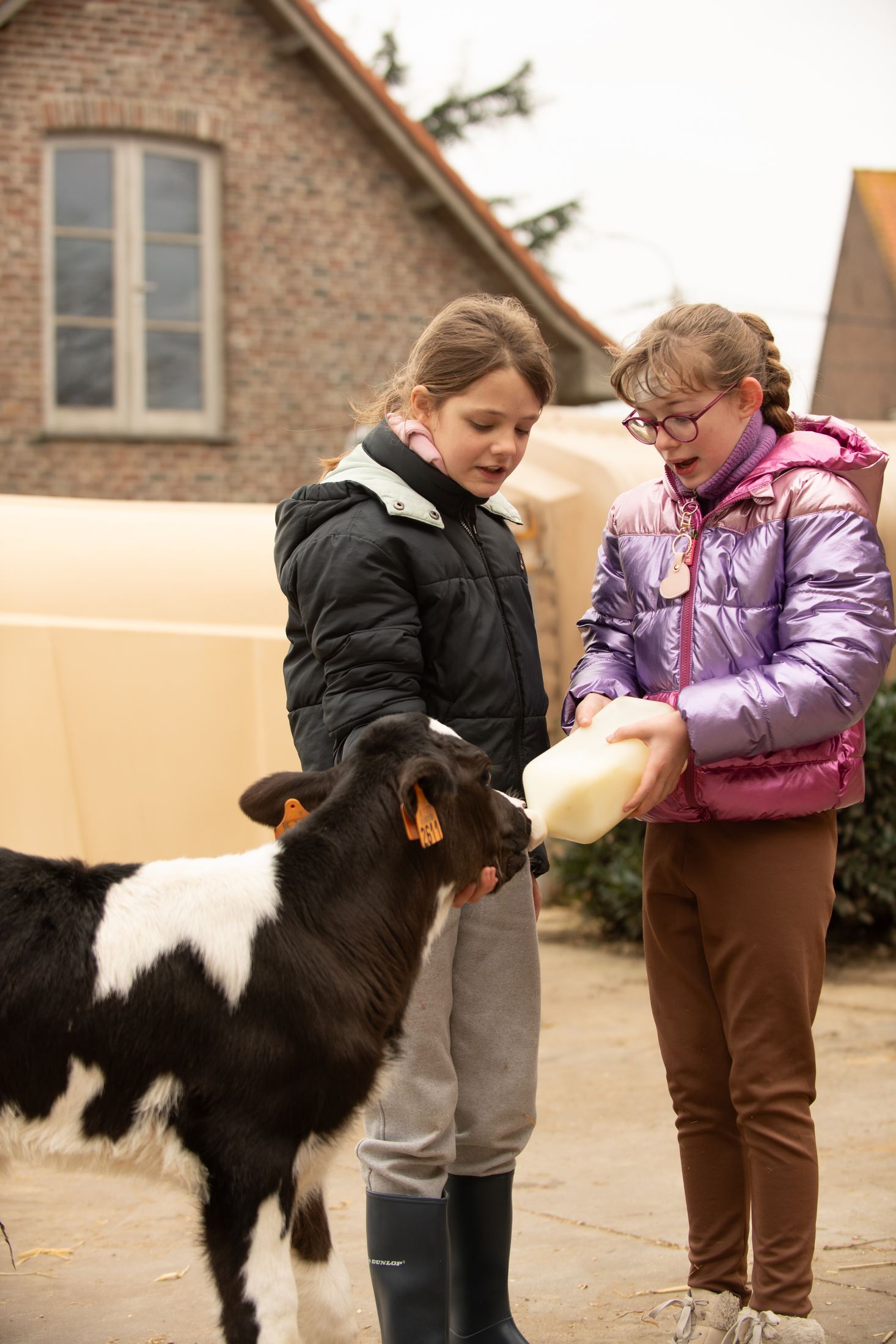 Met de klas de boer op 1