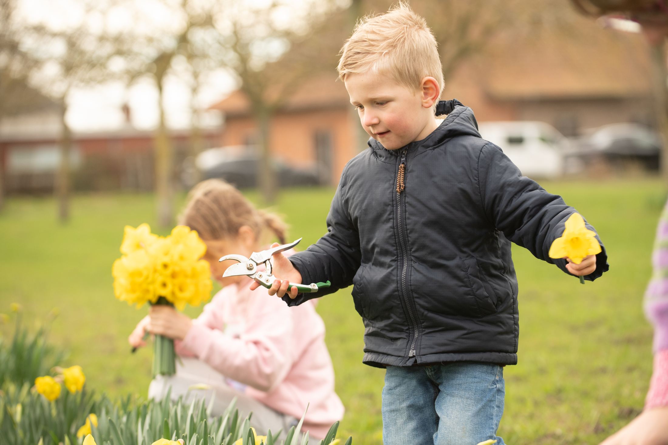 Bloemenpluktuin detail